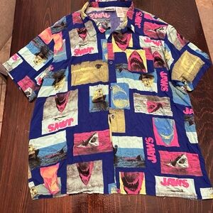 Jaws Graphic Men's Shirt  XXL
